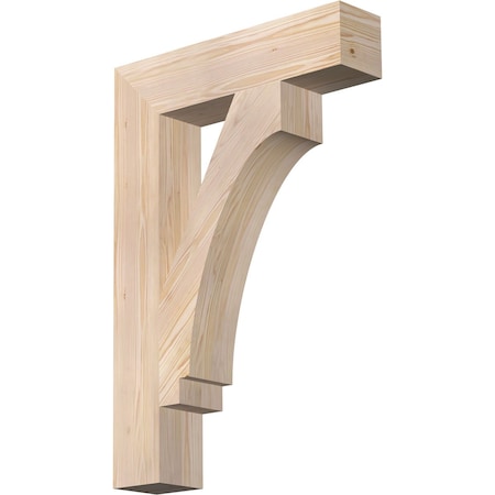 Ekena Millwork Imperial Block Smooth Bracket, Douglas Fir, 5 1/2"W x 26"D x 38"H BKT06X26X38IMP05SDF